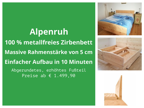 Aromatisch duftendes, nachhaltiges Zirbenholz hoch aus den Alpen. Top Qualität zu einem günstigen Preis.