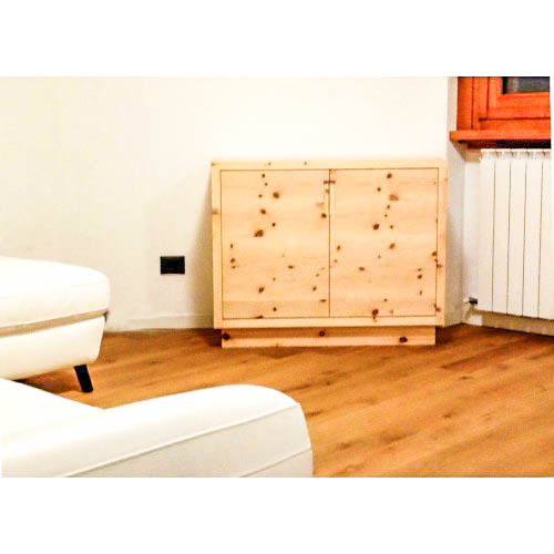 Fernseh - Möbel "Südtirol elegant" teilweise aus Massivholz Zirbe