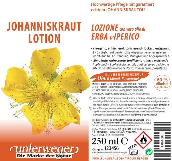 Johanniskraut Lotion (250 ml)